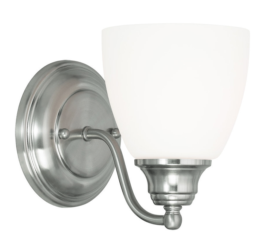 1 Light Brushed Nickel Wall Sconce