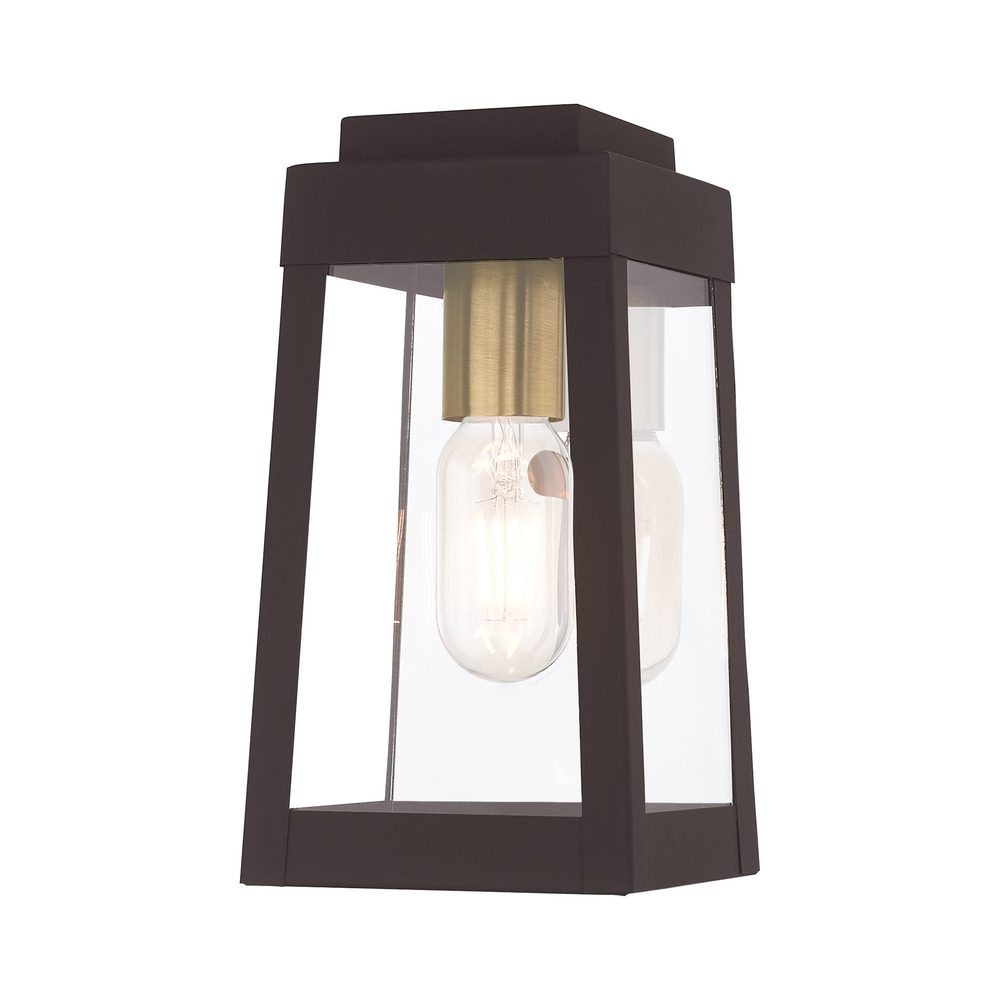 1 Lt Bronze Outdoor Wall Lantern