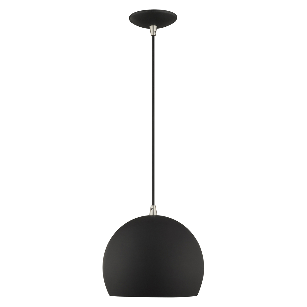 1 Lt Black Mini Pendant