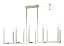 Livex Lighting 40259-35 - 10 Light PN Linear Chandelier