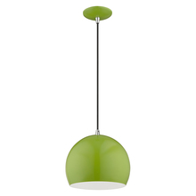 Livex Lighting 41181-78 - 1 Lt Shiny Apple Green Mini Pendant