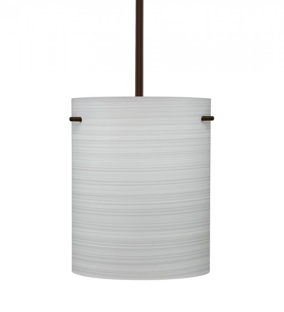 Besa Tamburo 8 Pendant Chalk Bronze 1x11W LED, 15Ft. Cord