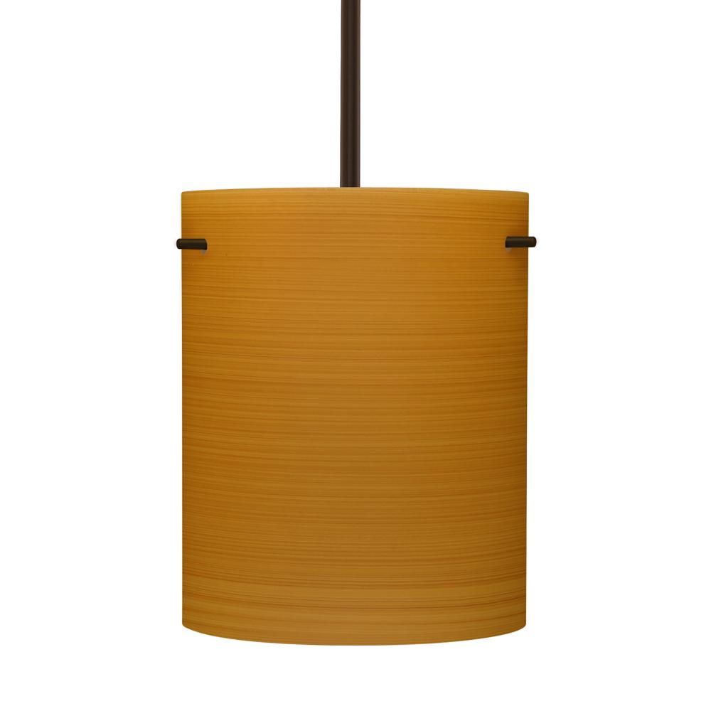 Besa Tamburo 8 Pendant Oak Bronze 1x11W LED, 15Ft. Cord