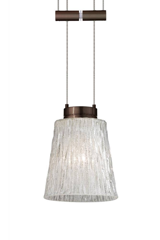 Besa Pendant Nico 4 Bronze Stone Glitter 1x35W Halogen