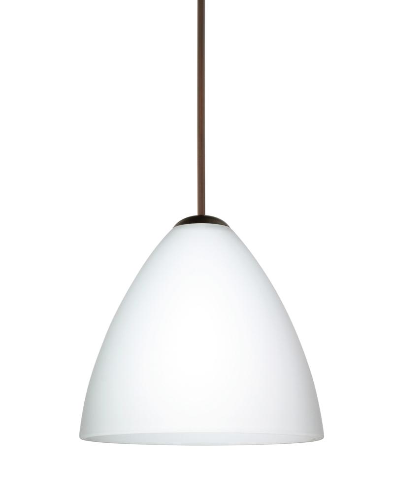 Besa Pendant Mia Bronze Opal Matte 1x50W Halogen