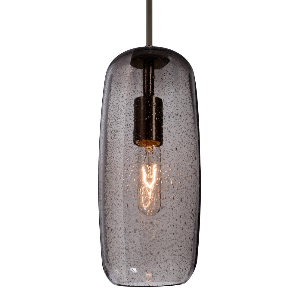 Besa, Pinot 13 Cord Pendant for Mulitport Canopy, Smoke Bubble, Bronze FInish 1x60W I