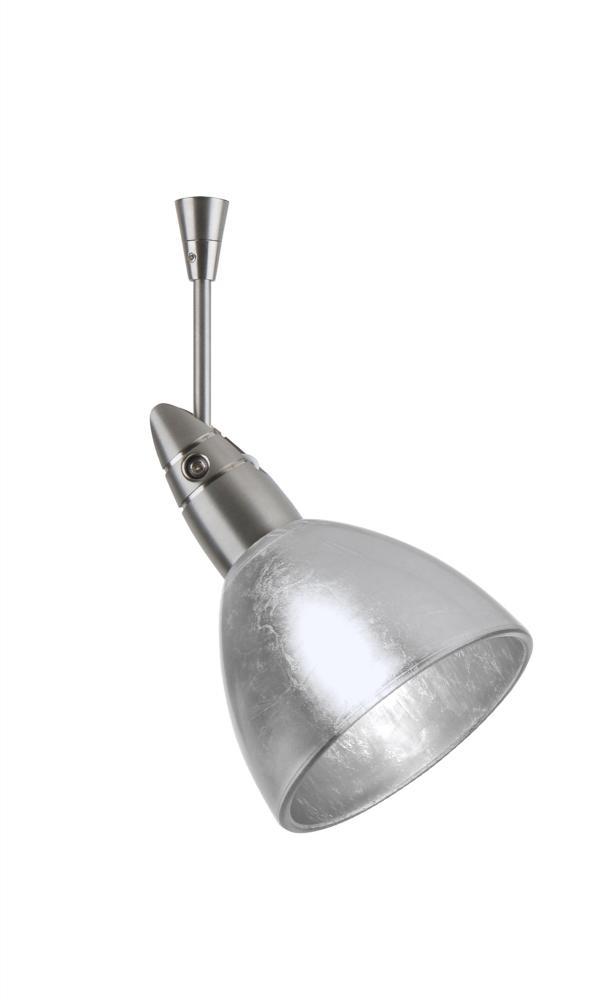 Besa Spotlight With 6" Stem Divi Satin Nickel Silver Foil 1x50W Halogen Mr16