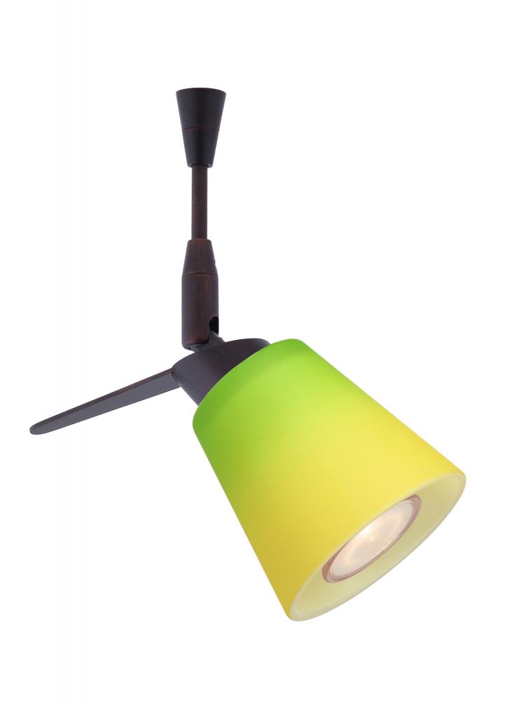 Besa Spotlight Canto 3 Bronze Bicolor Green/Yellow 1x35W Halogen Mr11