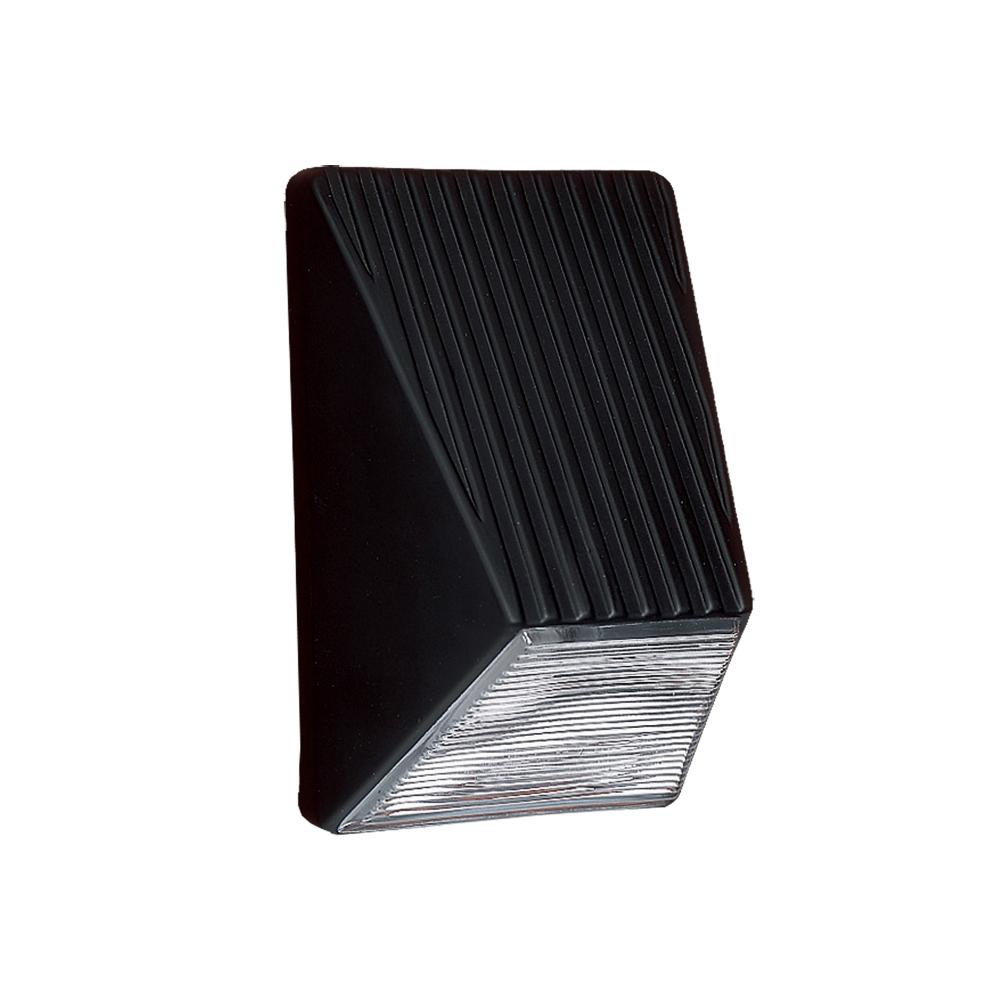 Besa Spa Sconce, Black/Clear Glass, 1x7W LED Filament