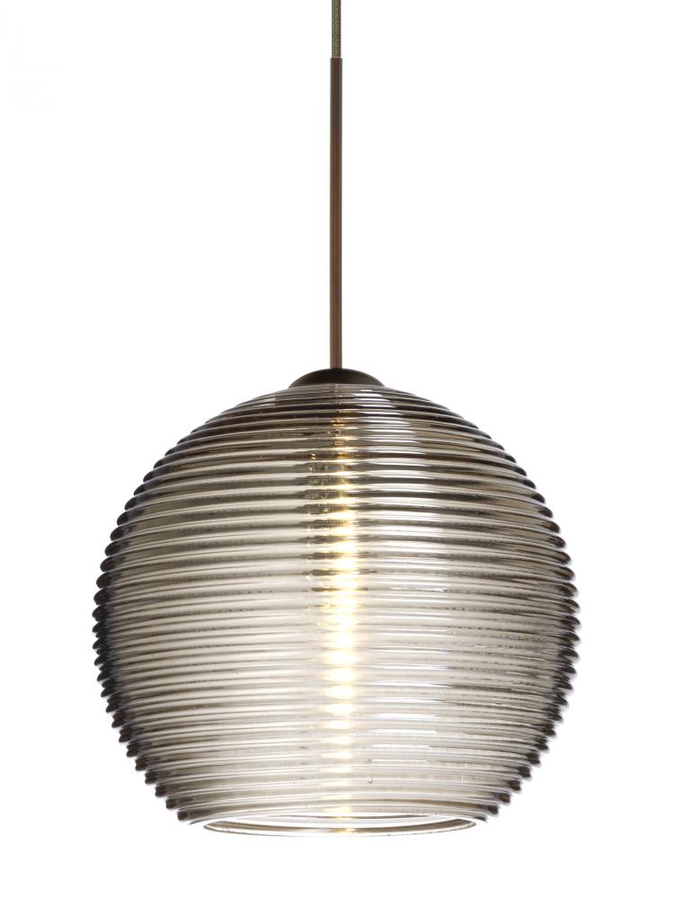 Besa Pendant Kristall 6 Bronze Smoke 1x5W LED