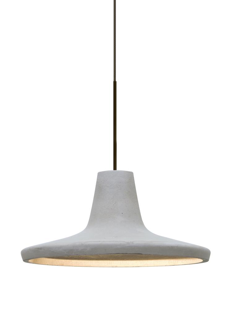 Besa Modus Cord Pendant, Natural, Bronze Finish, 1x9W LED