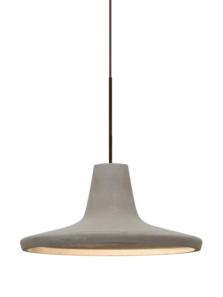 Besa Modus Cord Pendant, Tan, Bronze Finish, 1x9W LED