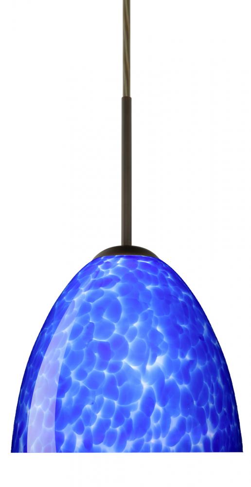 Besa Sasha Pendant Bronze Blue Cloud 1x40W Halogen