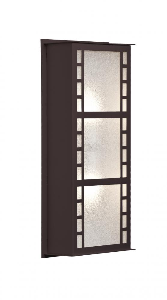 Besa Outdoor Napoli 16 Bronze Glitter Glass 2x9W LED