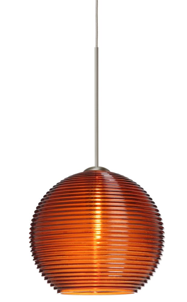 Besa Pendant For Multiport Canopy Kristall 6 Satin Nickel Amber 1x35W Halogen