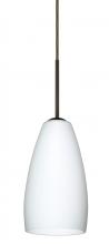 Besa Lighting 1BC-150907-MED-BR - Besa Chrissy Pendant Bronze Opal Matte 1x50W B10 Medium Base