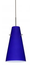 Besa Lighting 1JC-4124CM-BR - Besa Cierro Pendant Bronze Cobalt Blue Matte 1x100W Medium Base