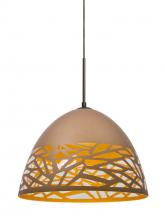 Besa Lighting 1JT-KIEVCP-LED-BR - Besa Kiev Pendant, Copper, Bronze Finish, 1x9W LED