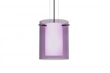 Besa Lighting 1KG-A00607-LED-BR - Besa Pahu 8 LED Pendant 1Kg Transparent Amethyst Bronze 1x11W LED