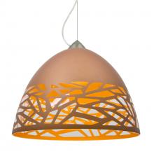 Besa Lighting 1KX-KIEVCP-SN-L - Besa Kiev Pendant, Copper, Satin Nickel Finish, 1x60W Medium Base, 15Ft. Cord