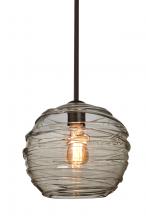 Besa Lighting 1TT-462702-EDIL-BR - Besa Wave 10 Stem Pendant Bronze Smoke 1x8W LED Filament