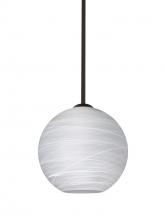 Besa Lighting 1TT-COCO860-BR - Besa Coco 8 Stem Pendant, Cocoon, Bronze Finish, 1x60W Medium Base