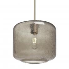 Besa Lighting 1TT-NILES10SM-SN-L - Besa Niles 10 Pendant, Smoke Bubble, Satin Nickel Finish, 1x60W Medium Base T10, 15Ft