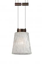 Besa Lighting 1XA-5125GL-BR - Besa Pendant Nico 4 Bronze Stone Glitter 1x35W Halogen