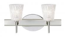 Besa Lighting 2SW-5125GL-LED-CR - Besa Wall Nico 4 Chrome Glitter Stone 2x5W LED