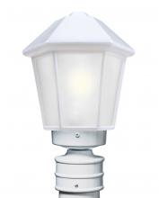 Besa Lighting 327253-POST-FR - Costaluz 3272 Series Post White 1x75W A19