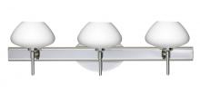 Besa Lighting 3SW-541007-CR - Besa Wall Peri Chrome Opal Matte 3x40W G9