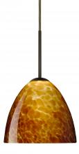 Besa Lighting B-757218-BR - Besa Sasha Pendant For Multiport Canopy Bronze Amber Cloud 1x50W Candelabra