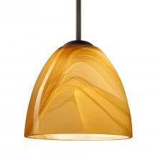 Besa Lighting B-7572HN-MED-BR - Besa Sasha Pendant For Multiport Canopy Bronze Honey 1x50W B10 Med