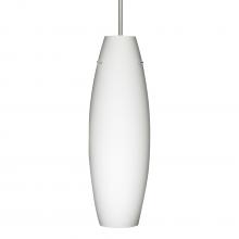 Besa Lighting J-412707-LED-SN - Besa Suzi 18 Pendant For Multiport Canopy Opal Matte Satin Nickel 1x11W LED