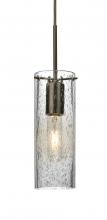 Besa Lighting J-JUNI10CL-BR - Besa, Juni 10 Pendant For Multiport Canopy, Clear Bubble, Bronze, 1x60W Medium Base