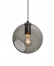 Besa Lighting J-MAESTRO8SM-BR - Besa, Maestro 8 Cord Pendant for Mulitport Canopy, Smoke, Bronze Finish, 1x60W Medium