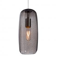 Besa Lighting J-PINOT13SM-SN - Besa, Pinot 13 Cord Pendant for Mulitport Canopy, Smoke Bubble, Satin Nickel FInish 1