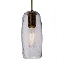 Besa Lighting J-PINOT9CL-EDIL-BR - Besa, Pinot 9 Cord Pendant for Mulitport Canopy, Clear Bubble, Bronze FInish 1x40W LE