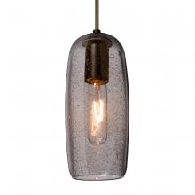 Besa Lighting J-PINOT9SM-EDIL-BR - Besa, Pinot 9 Cord Pendant for Mulitport Canopy, Smoke Bubble, Bronze FInish 1x40W LE