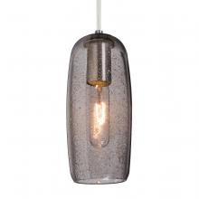 Besa Lighting J-PINOT9SM-EDIL-SN - Besa, Pinot 9 Cord Pendant for Mulitport Canopy, Smoke Bubble, Satin Nickel FInish 1x