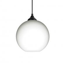 Besa Lighting OP-COCO807-LED-BK - Besa Coco 8 Pendant, Opal Matte, Black Finish, 1x9W LED