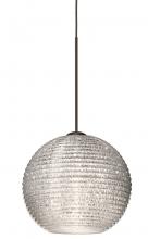 Besa Lighting RXP-4615GL-BR - Besa Pendant Kristall 6 Bronze Glitter 1x35W Halogen