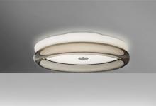 Besa Lighting TOPPER12SMC-HAL - Besa, Topper 12 Ceiling, Opal/Smoke,  Finish, 2x40W Halogen