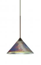 Besa Lighting X-550493-BR - Besa Pendant For Multiport Canopy Swirl Bronze Dicro Swirl 1x50W Halogen