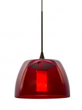 Besa Lighting XP-SPURRD-BR - Besa Spur Cord Pendant, Red, Bronze Finish, 1x35W Halogen