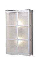 Besa Lighting BREE16-GL-LED-BA - Besa Outdoor Bree 16 Brushed Aluminum Glitter Glass 2x9W LED