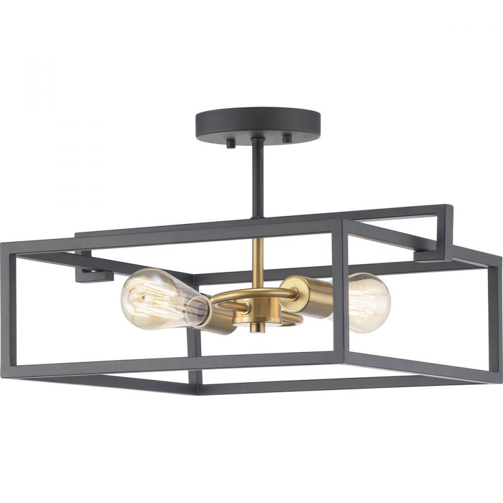 Blakely Collection Two-Light Semi-Flush Convertible