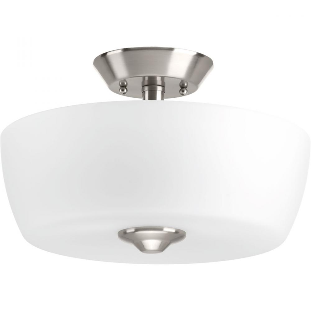 Leap Collection Two-Light 14" Semi-Flush Mount