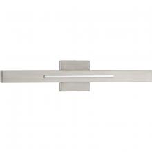 Progress P710052-009-30 - Planck LED Collection Two-Light LED Wall Sconce, Brushed Nickel Finish