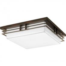 Progress P3448-2030K9 - Helm Collection Two-Light 14" LED Flush Mount